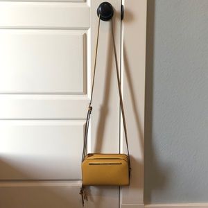 Steven Madden mustard yellow crossbody purse